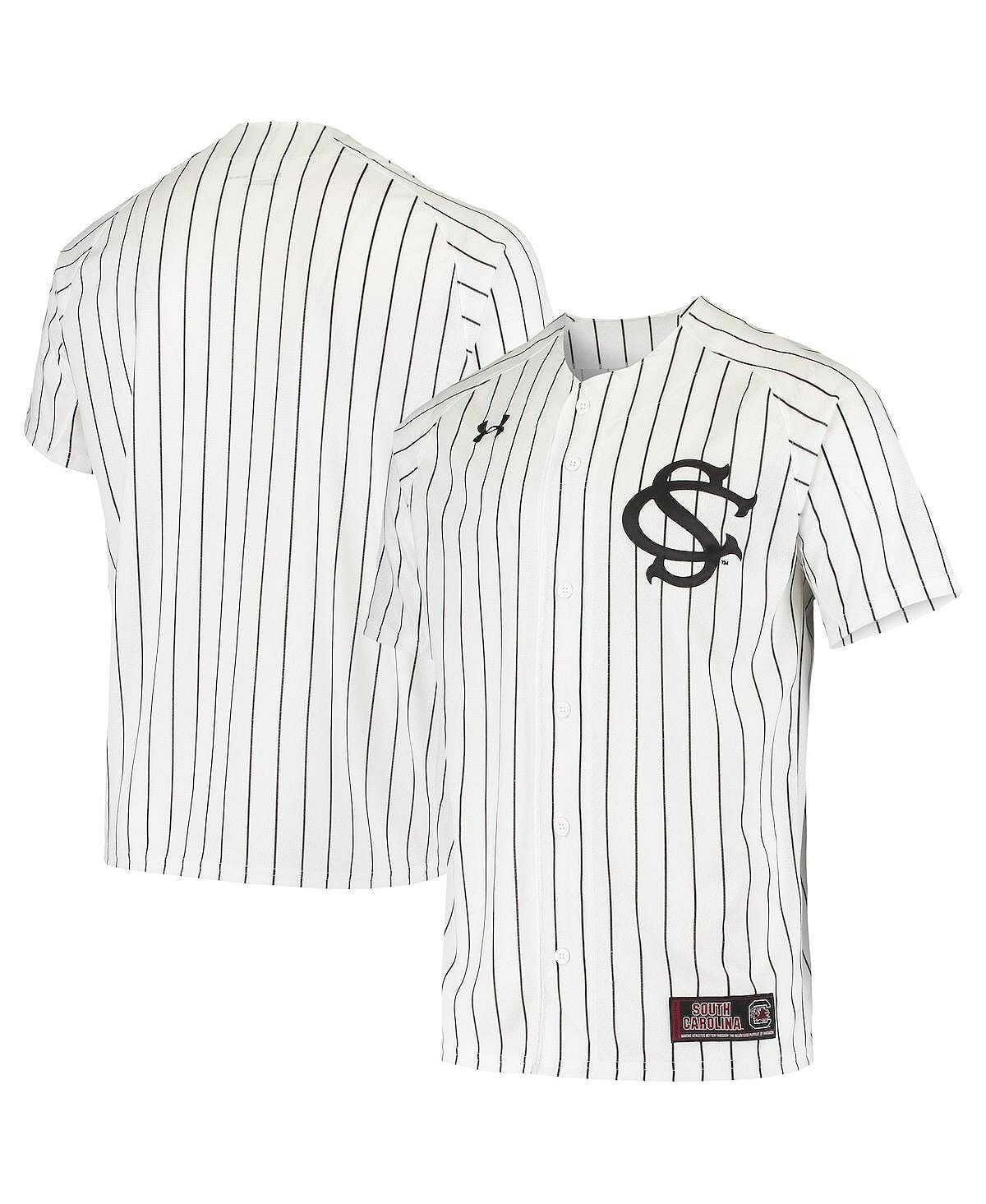 

Мужская белая бейсбольная майка south carolina gamecocks replica performance Under Armour, белый