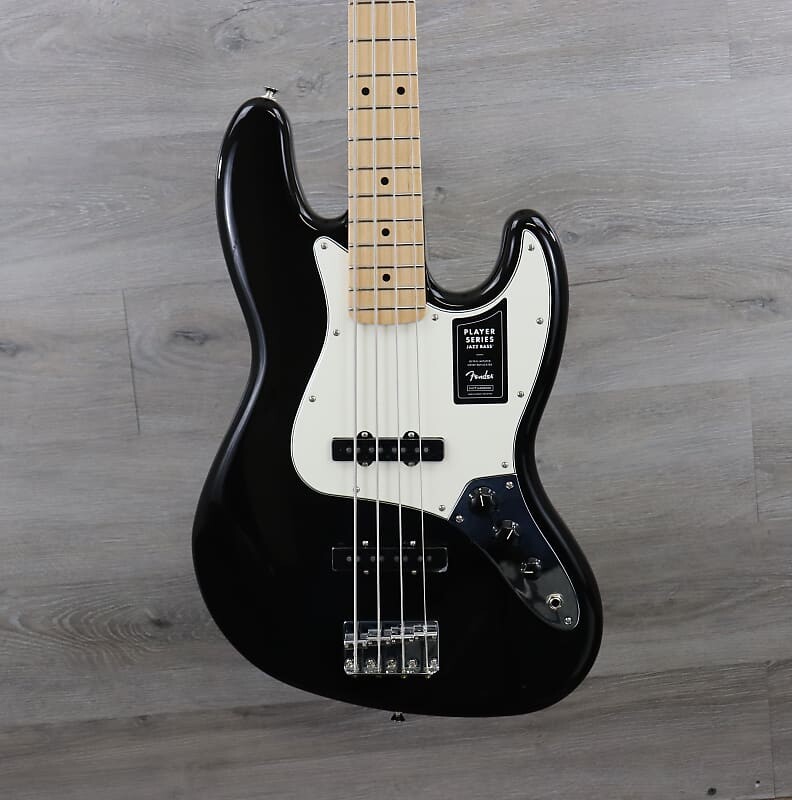

Гитара Fender Player Jazz Bass с кленовым грифом, черный