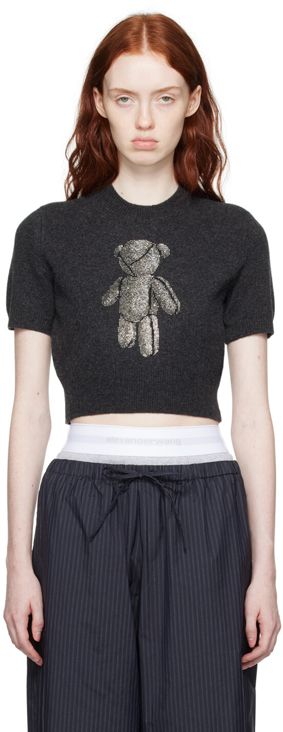 

Alexander Wang Серая футболка Beiress, Серый