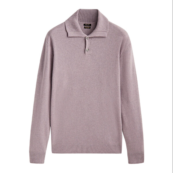 

Свитер-поло Massimo Dutti, лиловый