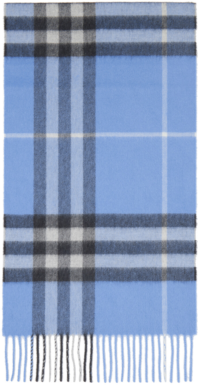 

Синий шарф The Classic Check Burberry
