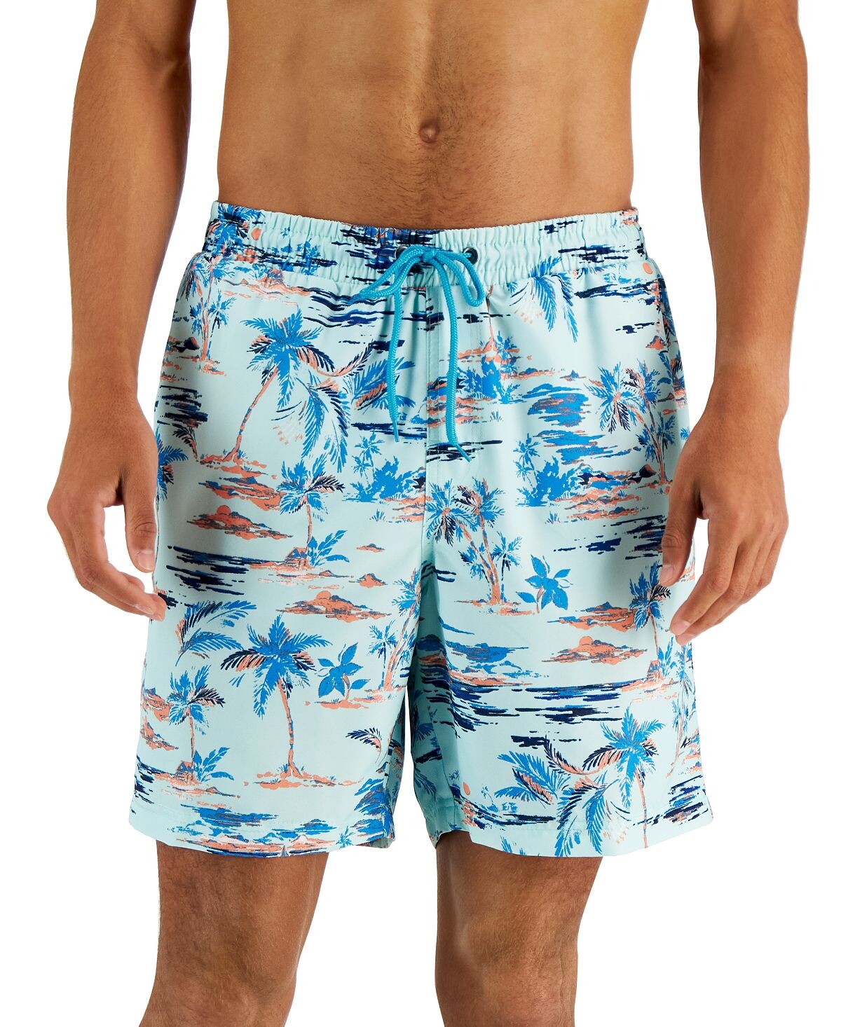 

Мужские шорты для плавания mango island, созданные для macy's Club Room, мульти