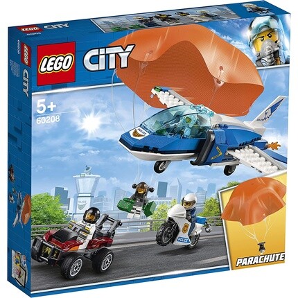 

Конструктор Lego 60208 City полицейский комплект для побега с парашютом и самолетом