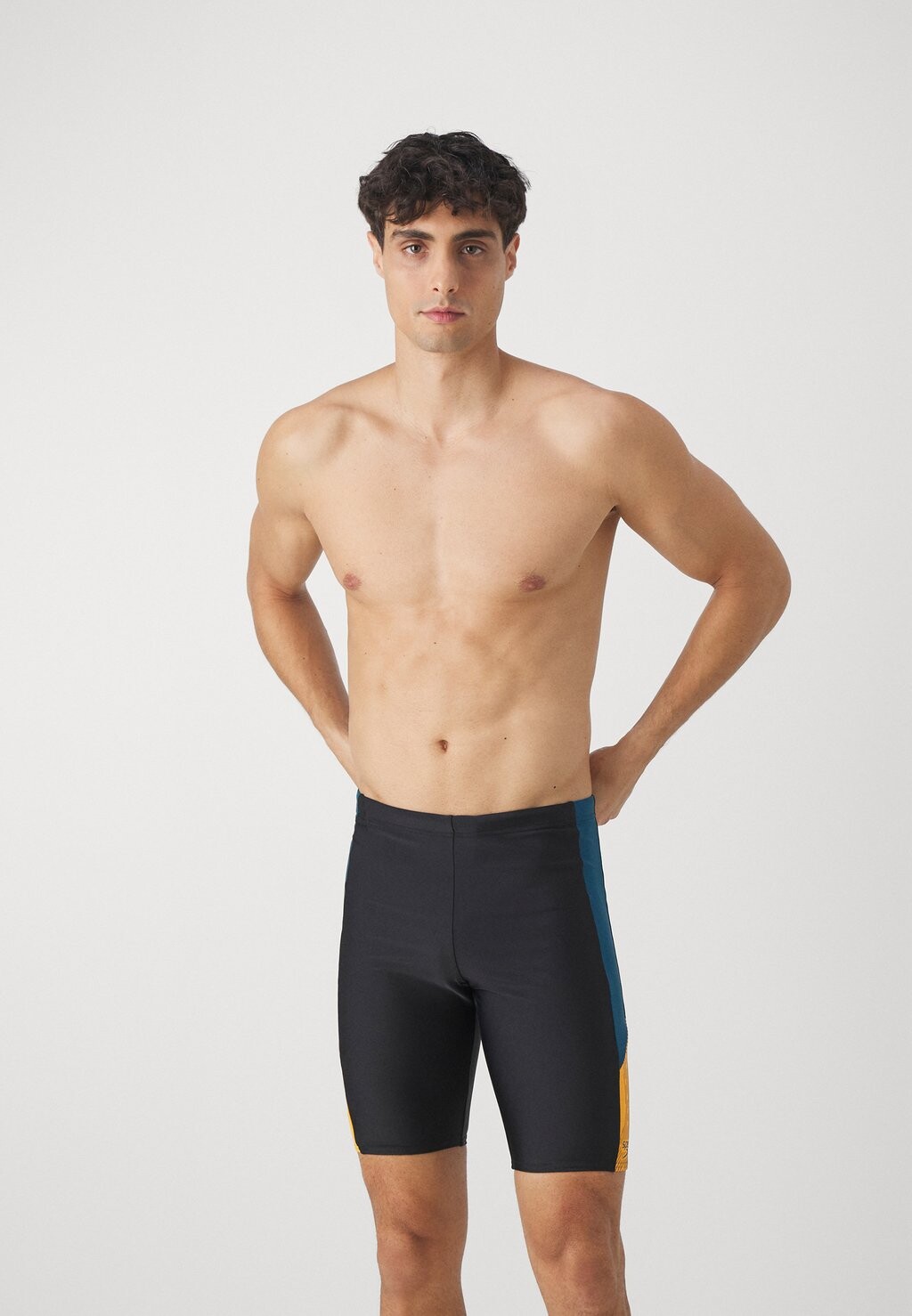 

Шорты Mens Dive Jammer Speedo, цвет black/dark teal/mandarin peel