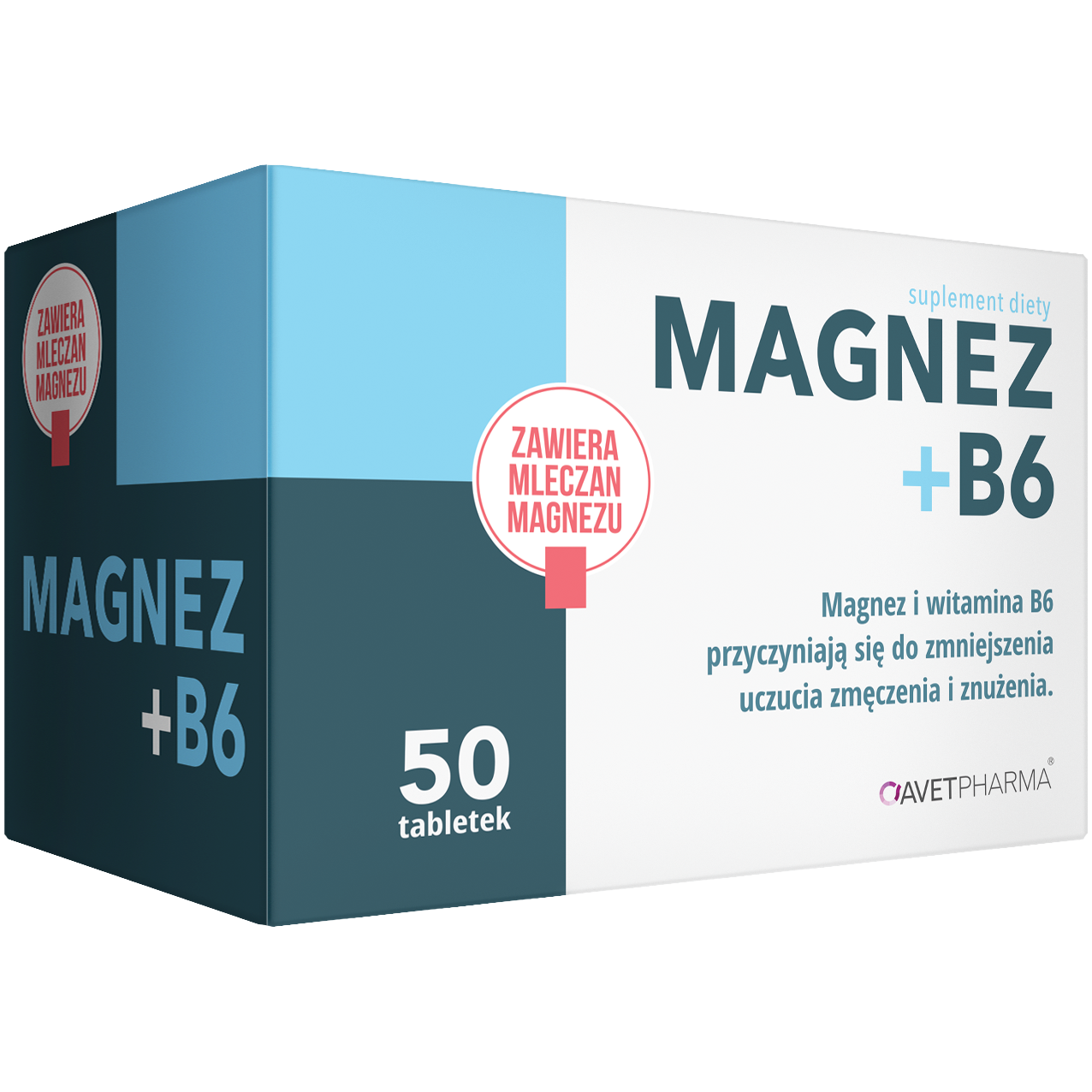 Avet Magnez+B6 биологически активная добавка, 50 таблеток/1 упаковка myvita биологически активная добавка магний с витамином b6 100 таблеток