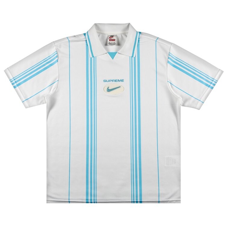 

Футболка Supreme x Nike Jewel Stripe Soccer Jersey 'White', белый