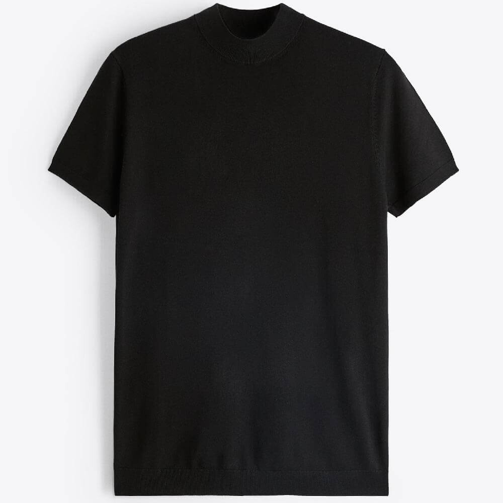 

Футболка Zara High Neck Knit, черный