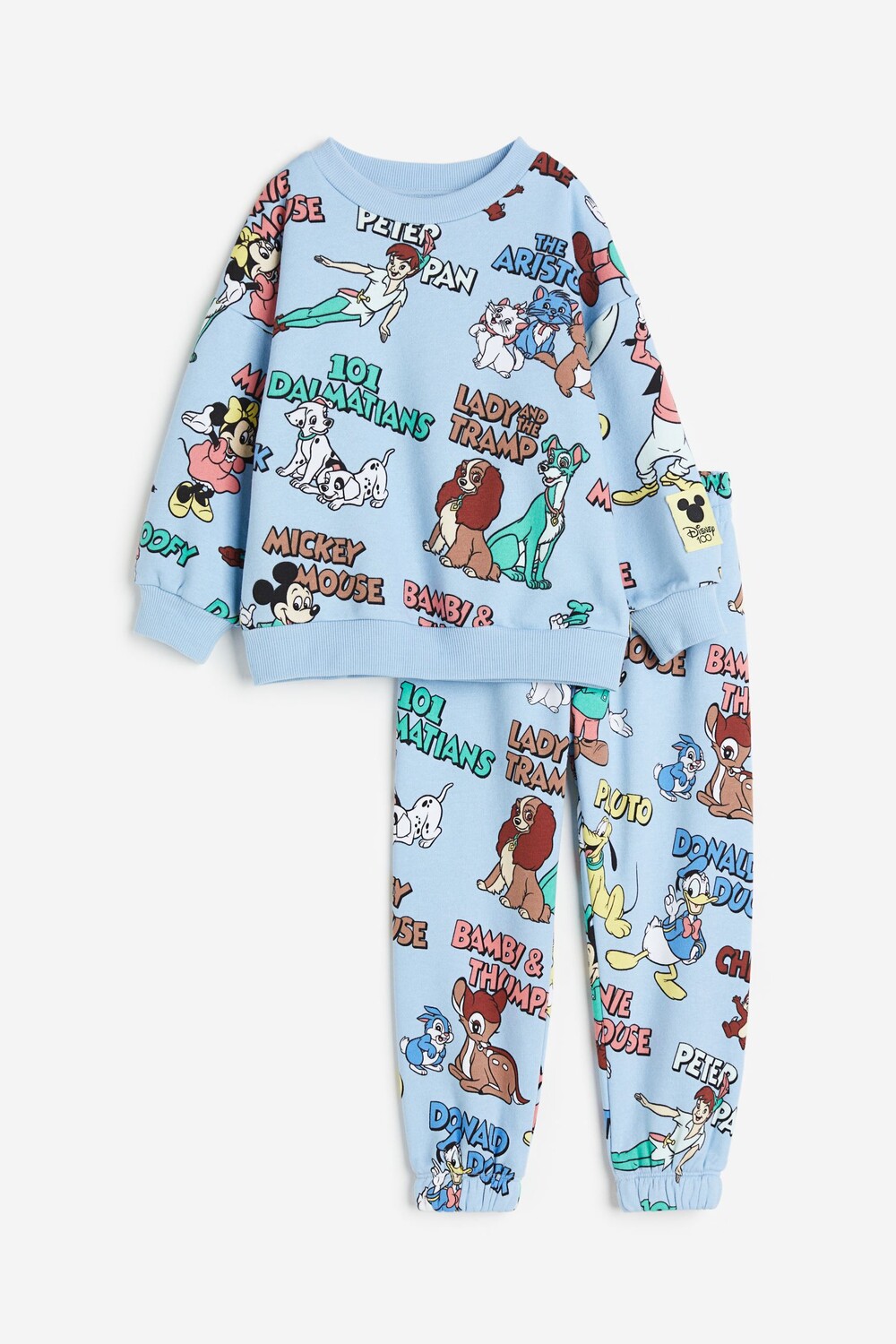 

Комплект одежды H&M Disney100 Printed, 2 предмета, светло-голубой