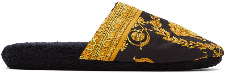 

Черные тапочки в стиле барокко Versace