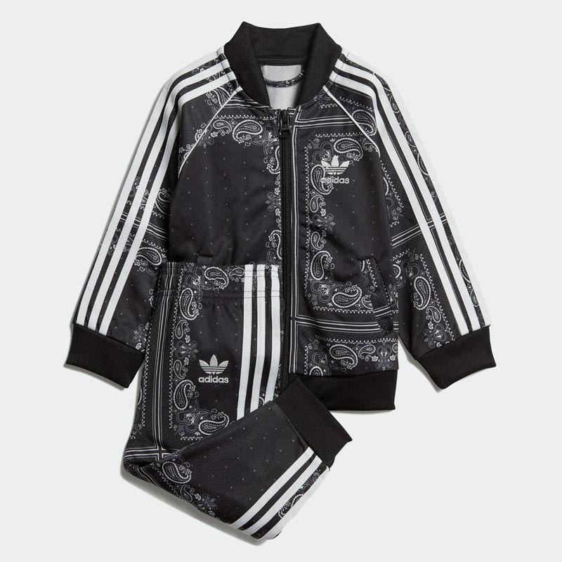 Детский спортивный костюм Adidas Originals, серый/черный/белый