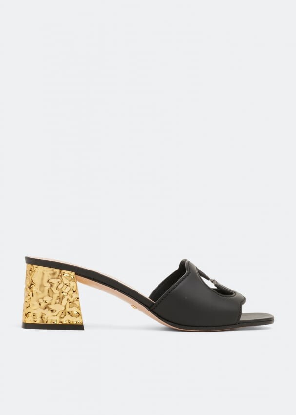 

Сандалии GUCCI Interlocking G cut-out sandals, черный