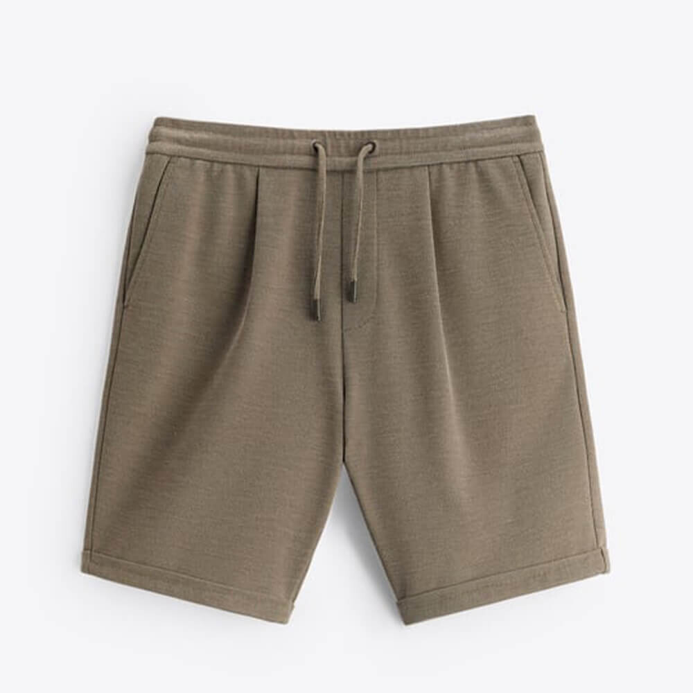 

Шорты Zara Comfort Bermuda, хаки