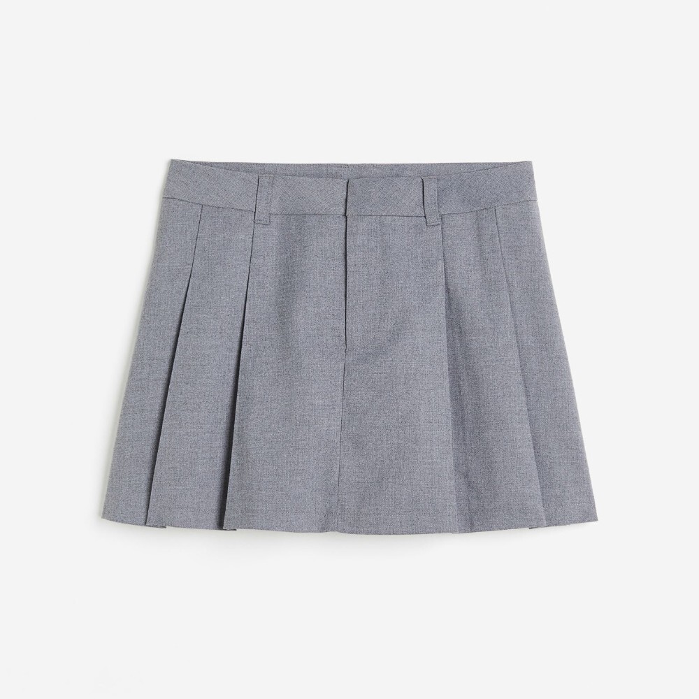 

Юбка H&M Pleated A-line, серый