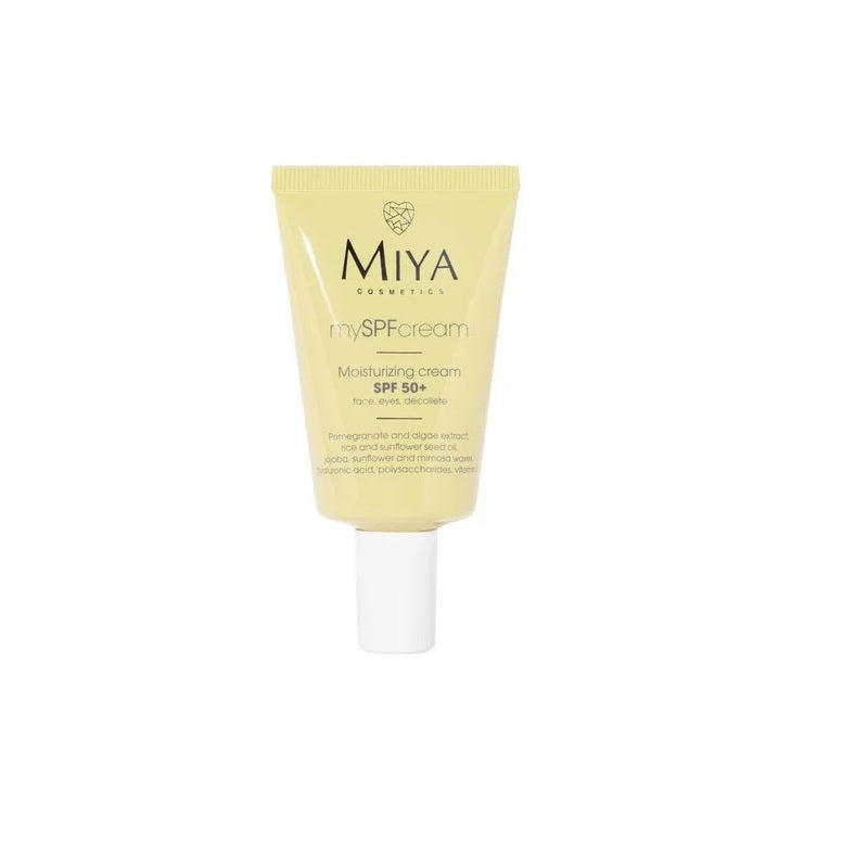 Miya Cosmetics mySPFcream увлажняющий крем SPF50+ для лица, глаз и зоны декольте 40мл крем флюид для лица и зоны декольте spf 35 krassa fluid cream 180 мл
