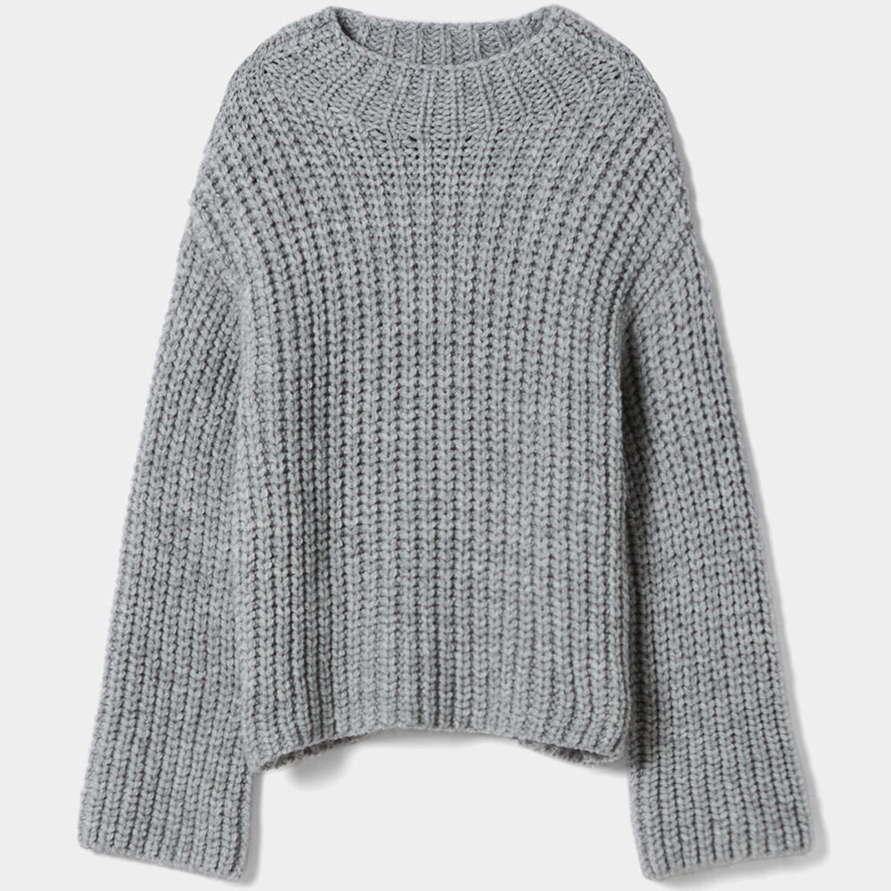 

Свитер Bershka Mock Turtleneck, серый