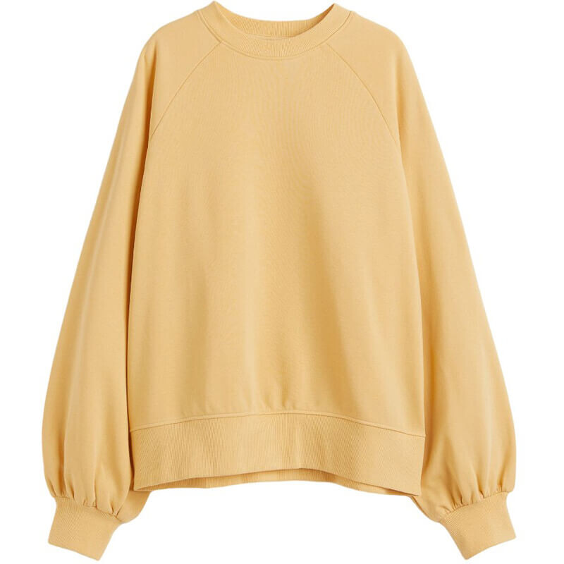 

Свитшот H&M Raglan-sleeved, желтый