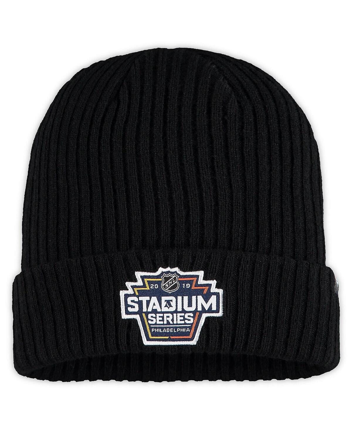 

Мужская черная вязаная шапка с логотипом NHL Stadium Series 2019 и манжетами Fanatics