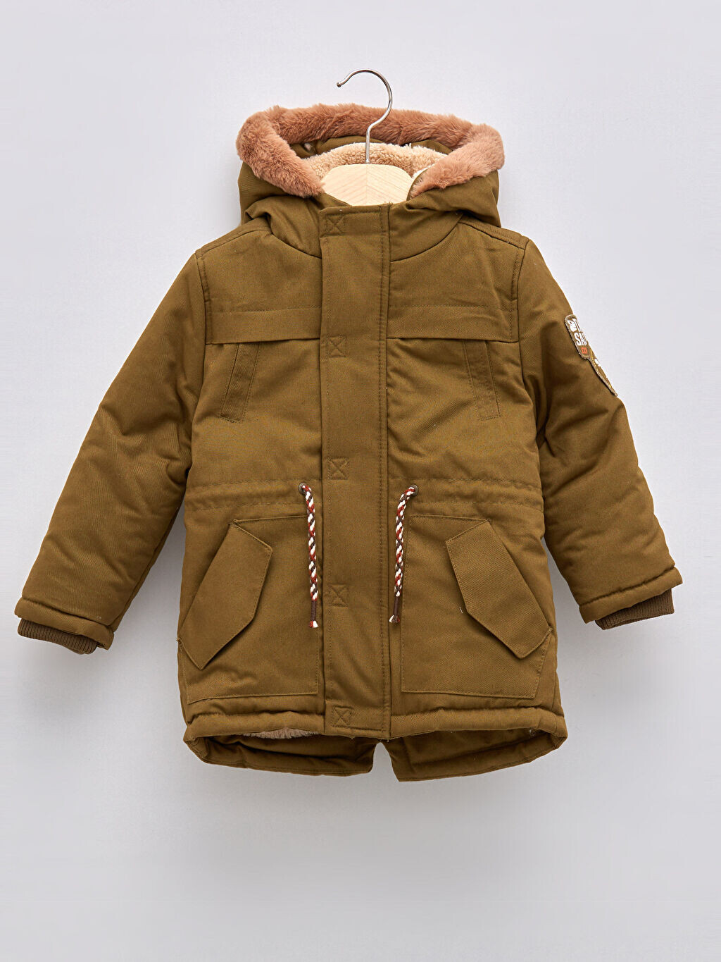 

Базовое пальто для мальчика с длинными рукавами и капюшоном LCW baby