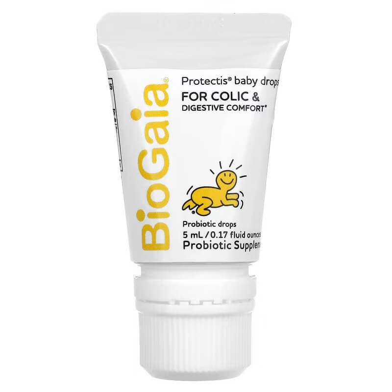 Детские капли BioGaia от колик и улучшения пищеварения, 5 мл protectis baby пробиотические капли 0 17 жидкой унции 5 мл biogaia