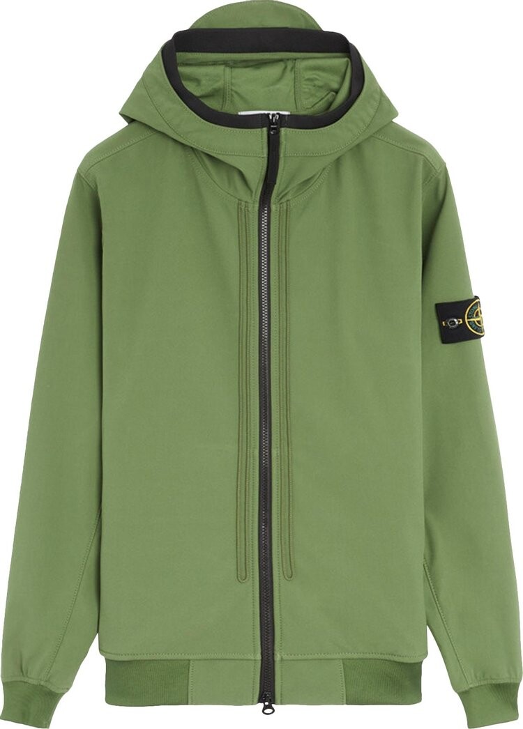 

Куртка Stone Island Light Soft Shell R Jacket 'Olive Green', зеленый