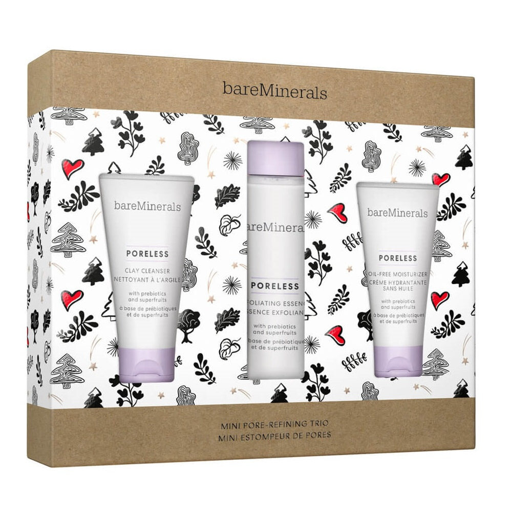 

bareMinerals Mini Pore-Refining Trio Set Крем для умывания лица 30мл + Нежный эксфолиатор 50мл + Безмасляный увлажняющий крем 30мл