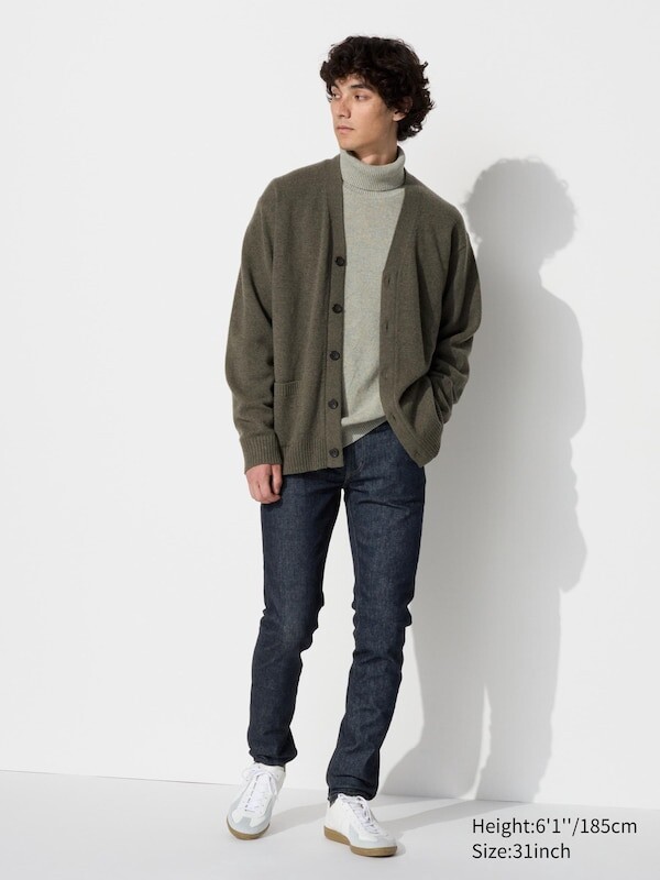

Ультра эластичные узкие джинсы Uniqlo, синий