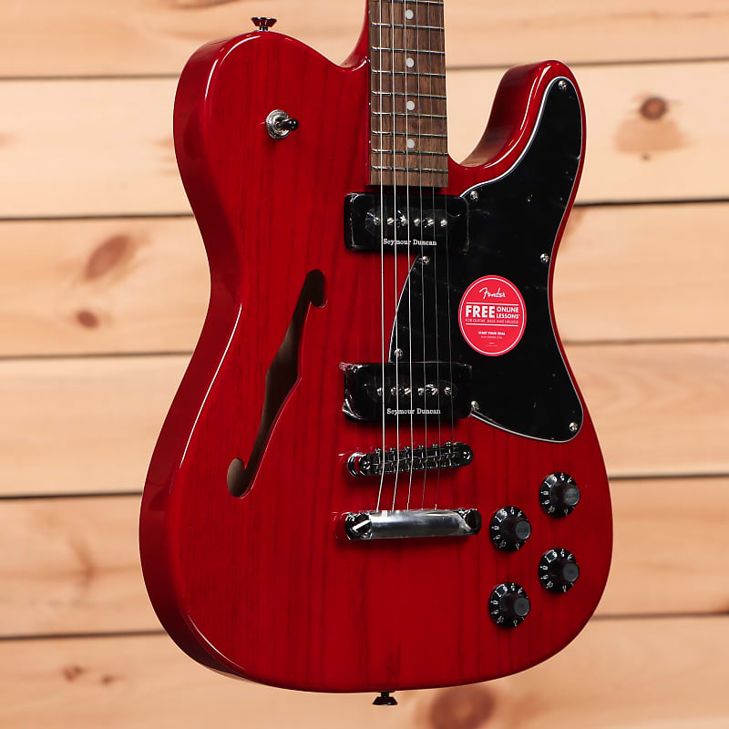 Fender Jim Adkins JA-90 Telecaster Thinline — темно-красный прозрачный — ICF21005115 ja