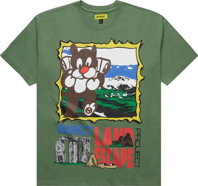 

Футболка Market Land Escape Project T-Shirt Tea, зеленый