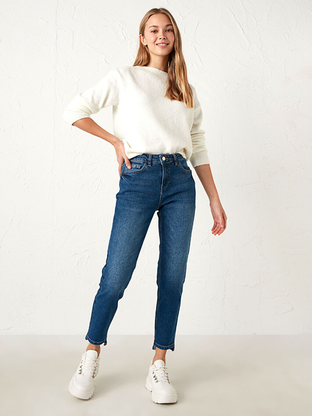 

Джинсы Mom длиной до щиколотки LCW Modest