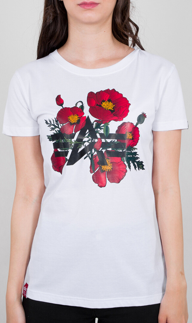 

Футболка Alpha Industries Flower Logo женская
