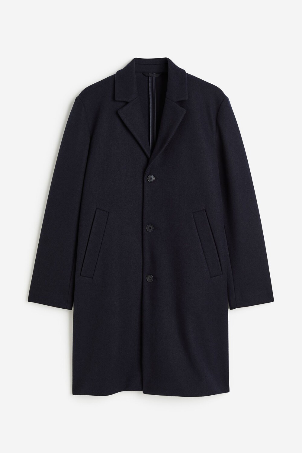 

Пальто H&M Wool-blend, темно-синий