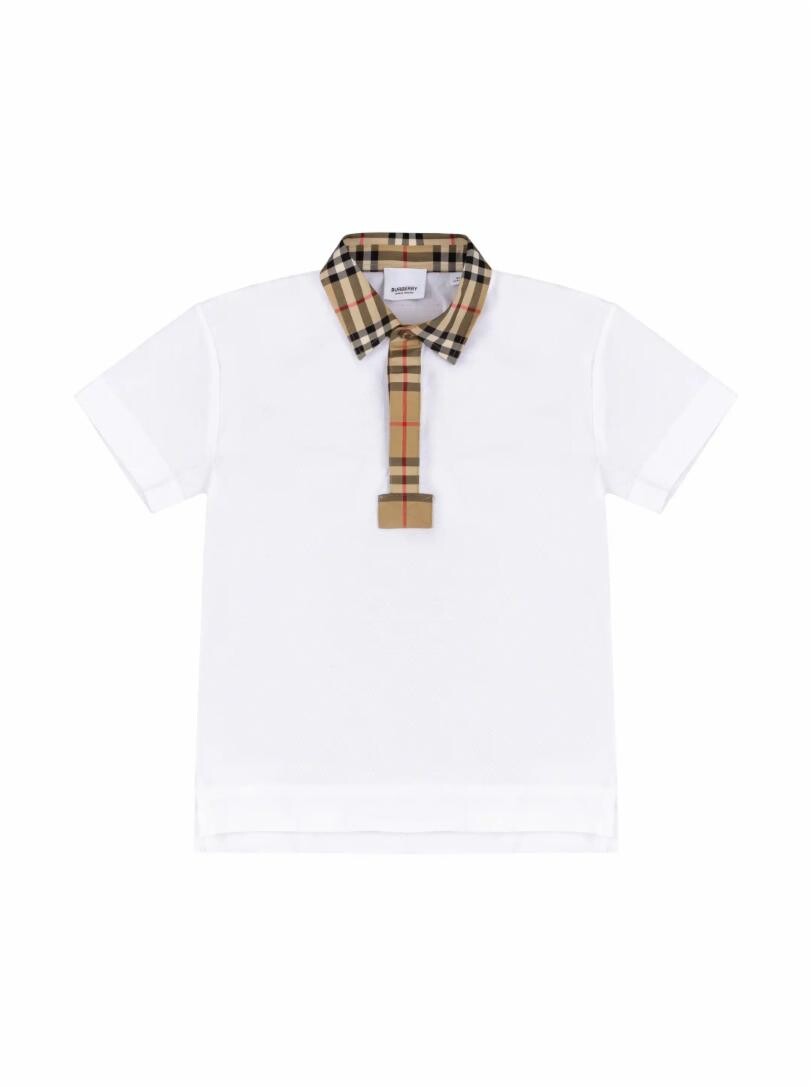 

Хлопковое поло с логотипом Burberry