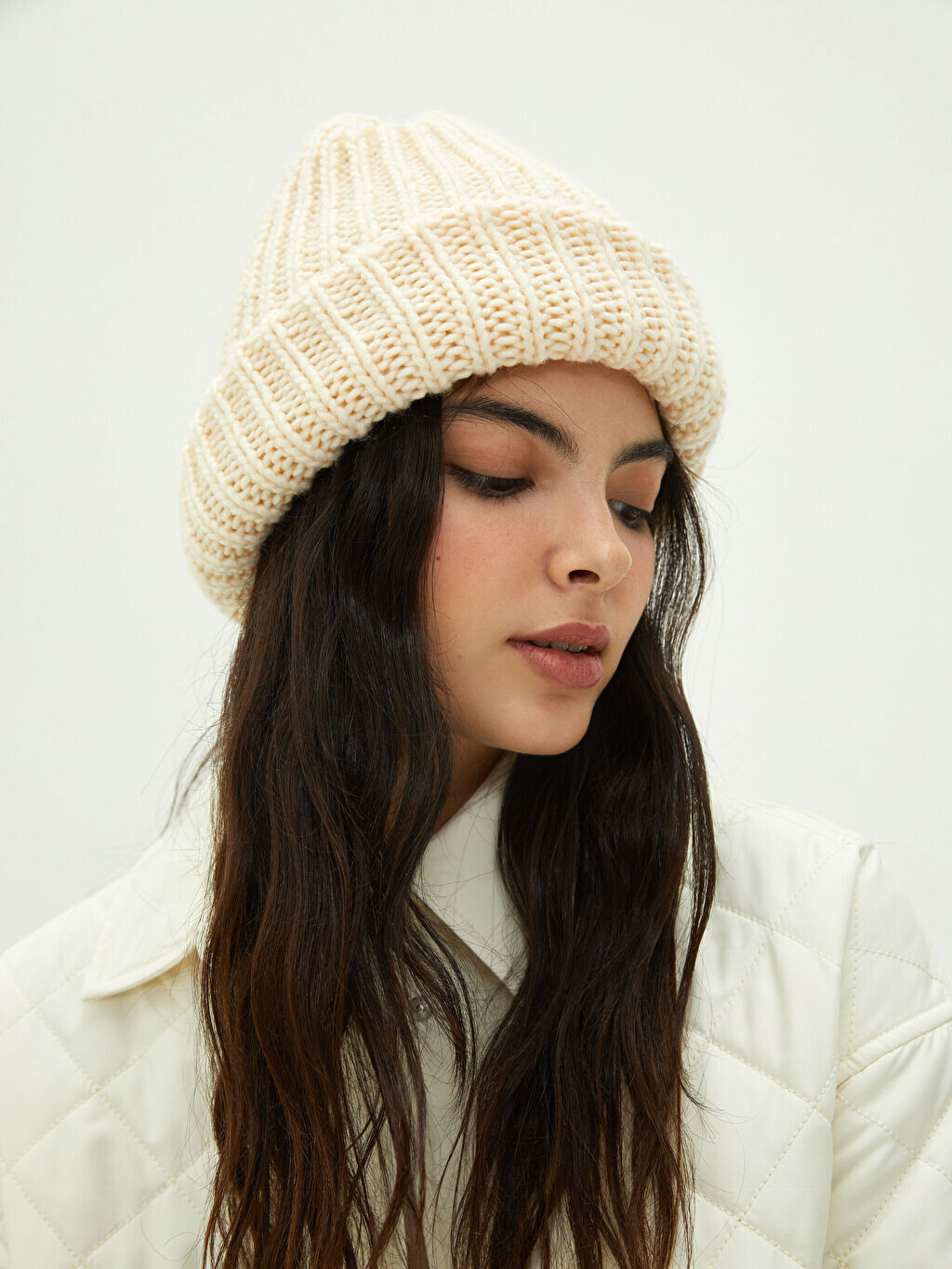 

Вязаная вязаная Женская вязаная шапка с узором LCW Accessories