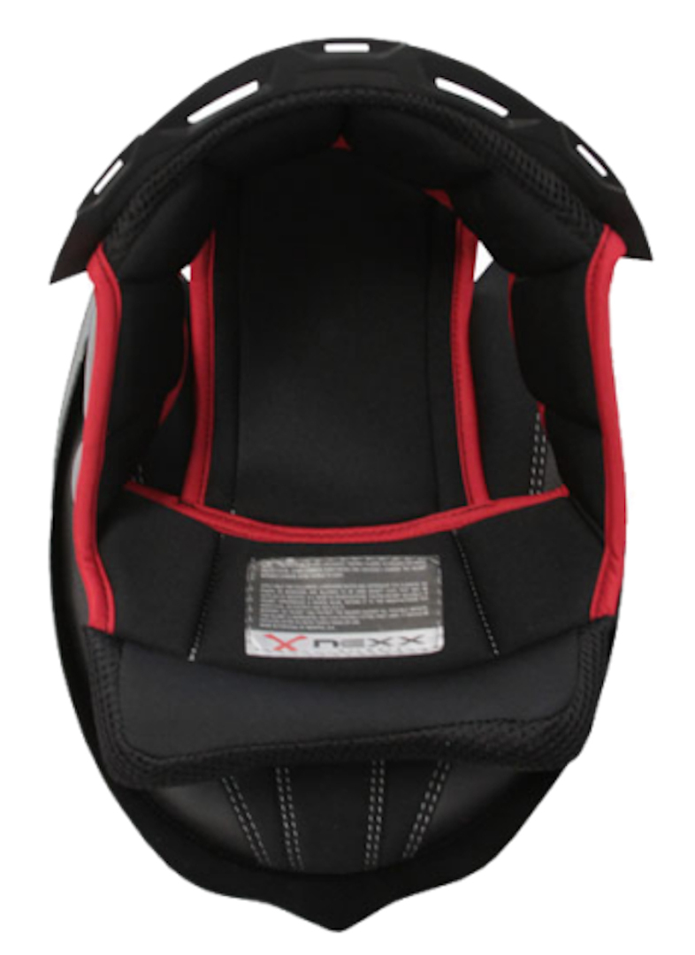 Внутренняя облицовка Nexx SX.100, черный/красный