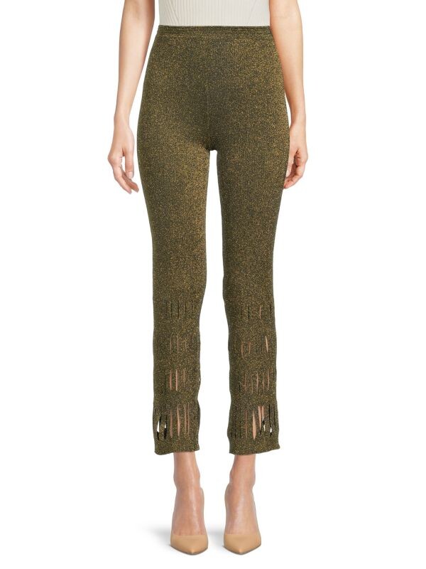 

Блестящие брюки Missoni с вырезами, зеленый