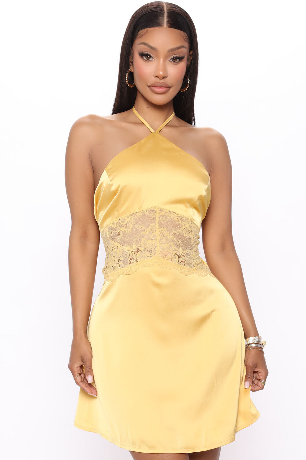 

Мини платье Fashion Nova 32181SK, желтый