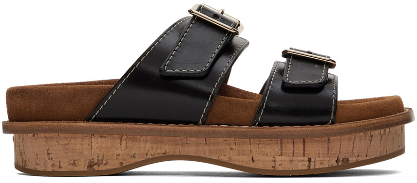 

Черные сандалии Marah на плоской подошве Chloé