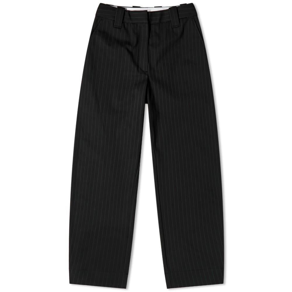 

Брюки GANNI Stretch Stripe Mid Rise Pant, Черный