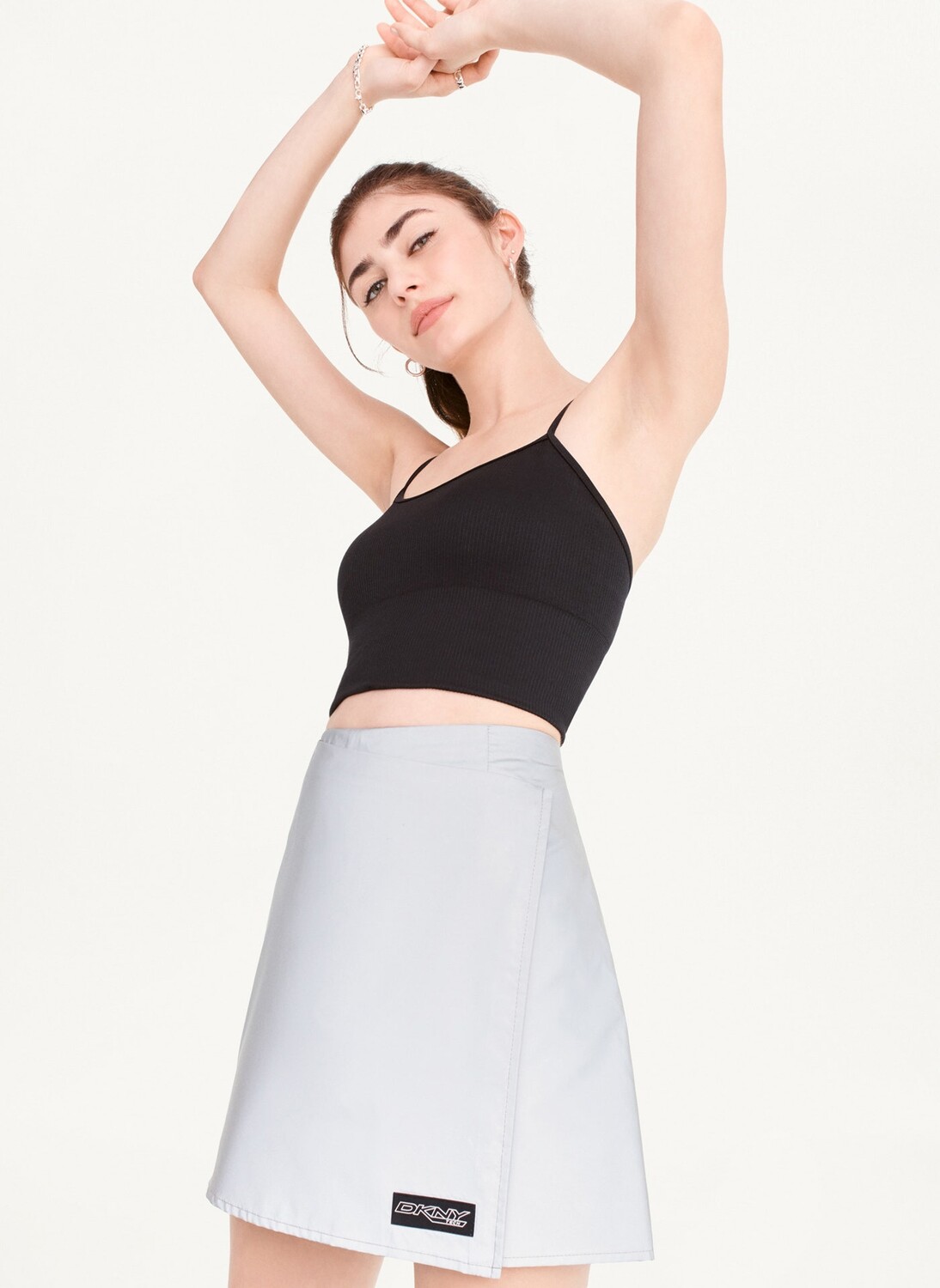 

Юбка светоотражающая с запахом DKNY