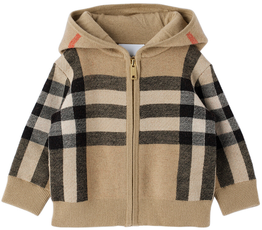 

Худи Baby Бежевый в клетку Burberry