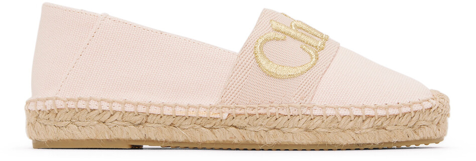 

Детские розовые эспадрильи с логотипом Chloé