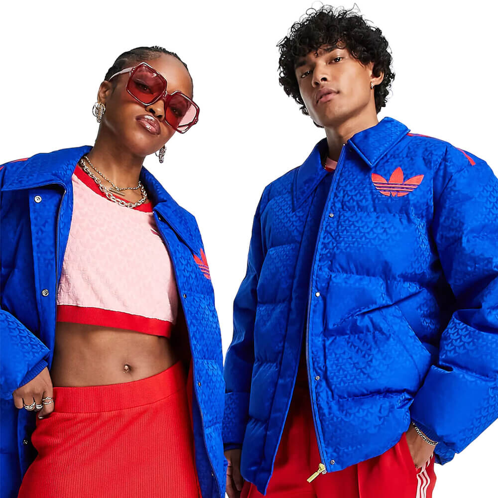 

Куртка Adidas Originals 'adicolor 70s' Unisex Monogram, синий