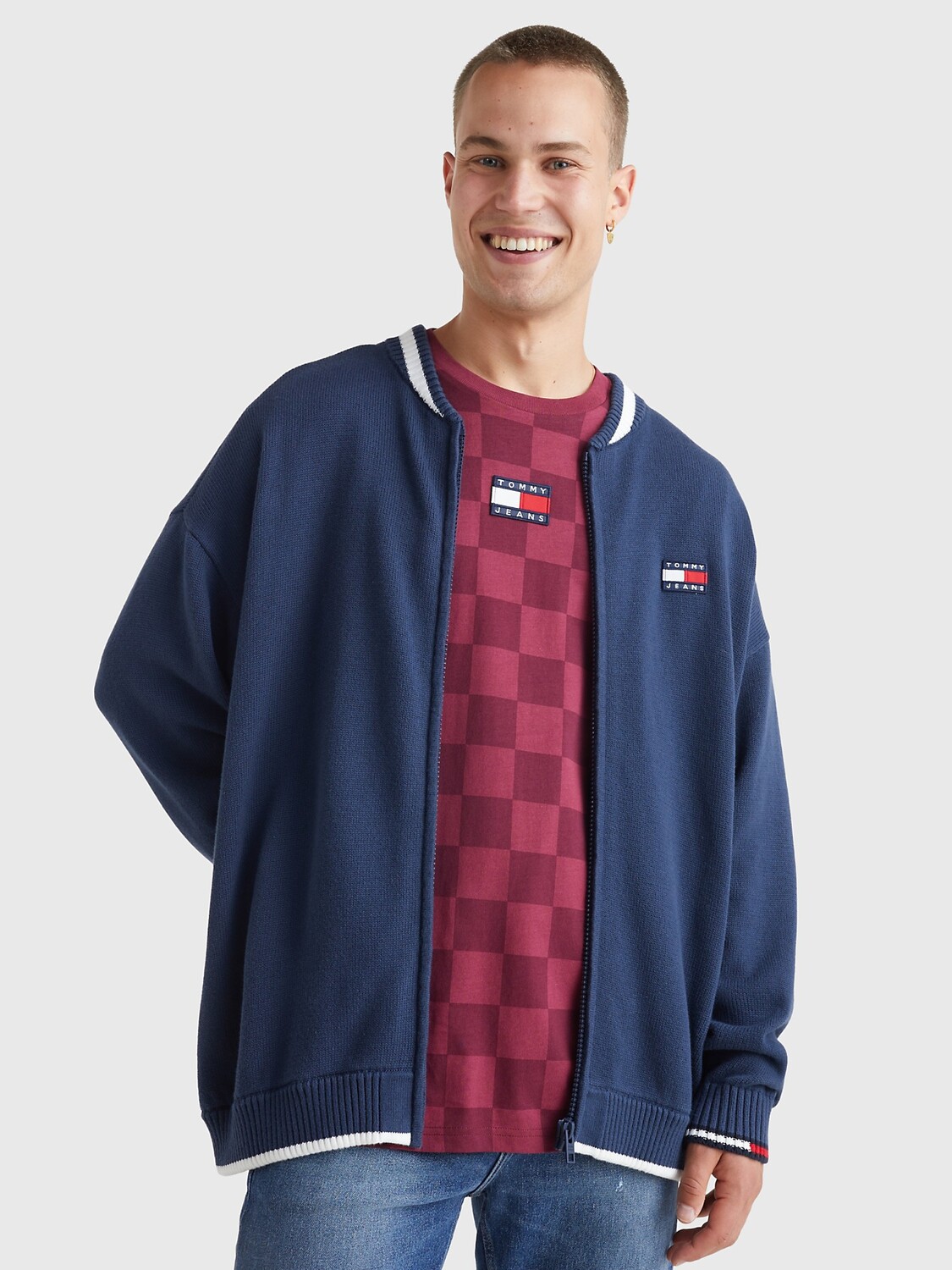 

Кардиган skater на молнии Tommy Hilfiger, сумеречный флот