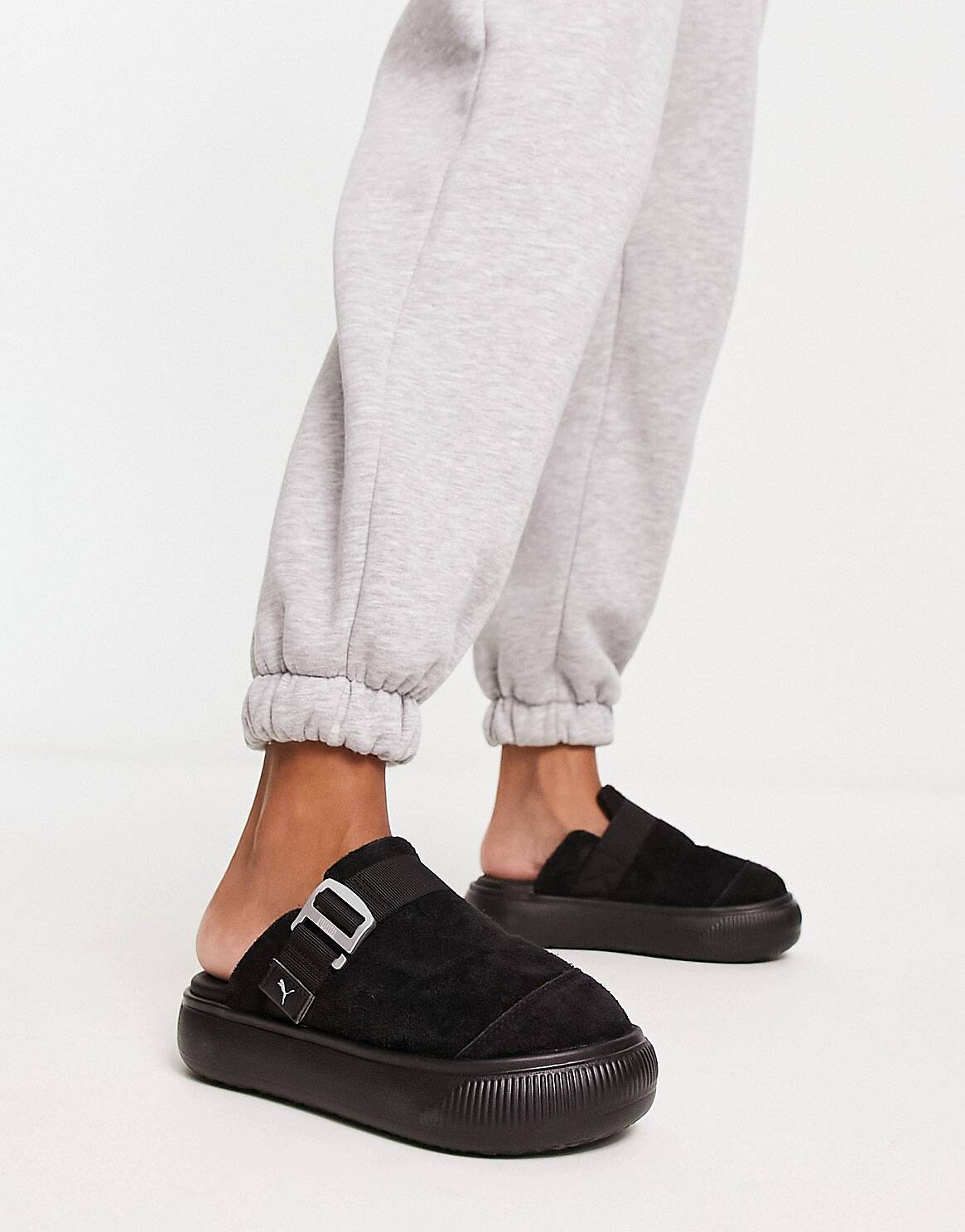 

Черные замшевые мюли Puma Suede Mayu