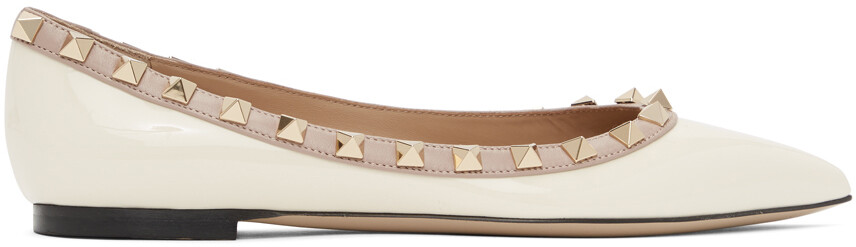 

Лакированные балетки Rockstud Off-White Valentino Garavani