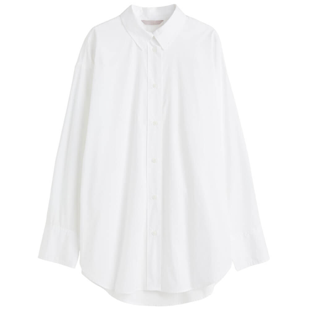 

Рубашка H&M Oversized Cotton, белый