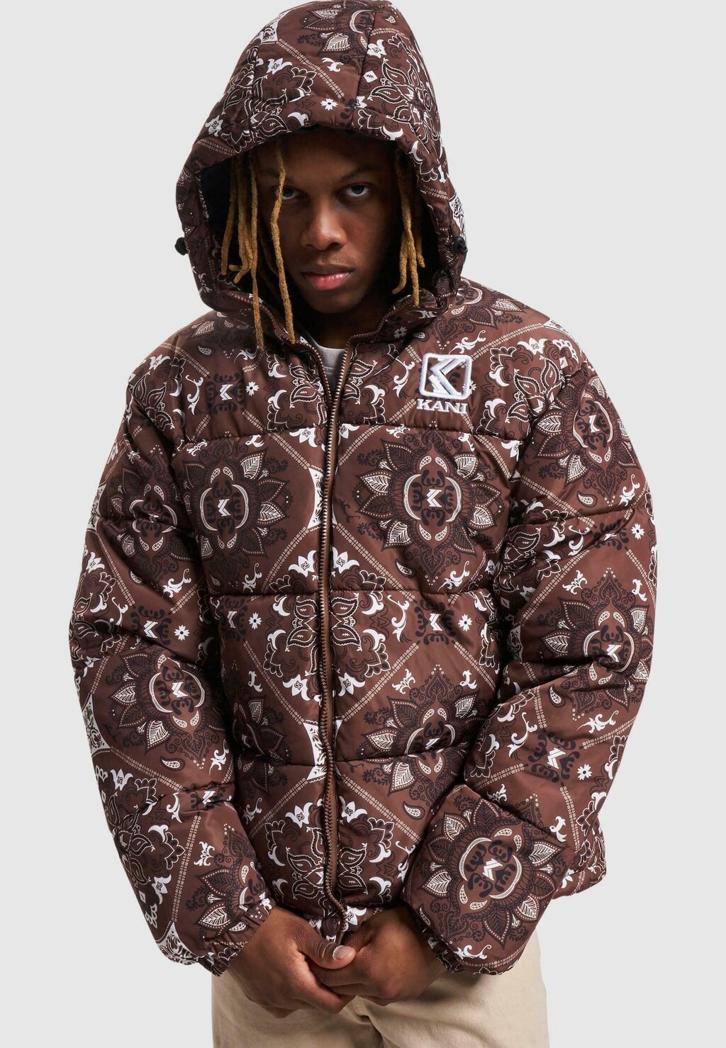 

Зимняя куртка PAISLEY PUFFER Karl Kani, коричневый