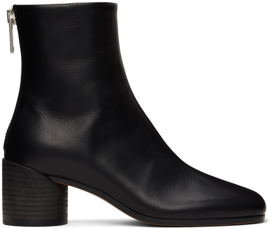 

Черные анатомические ботинки MM6 Maison Margiela