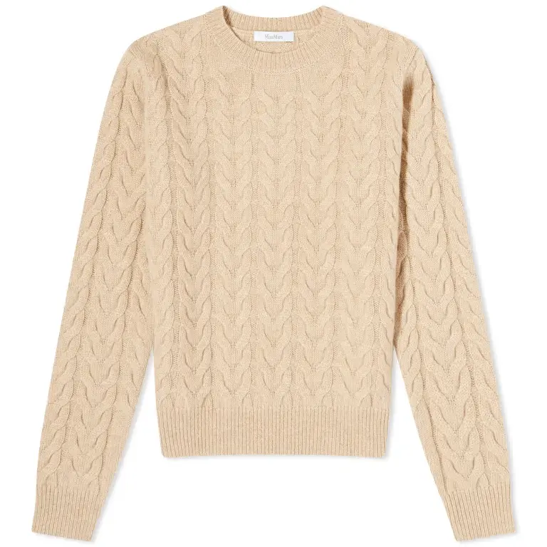 

Свитер Max Mara Odessa Cable Knit, бежевый