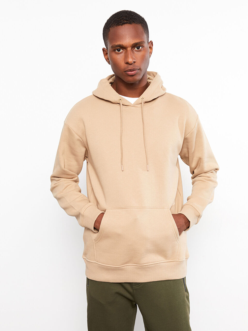 

Мужская толстовка с капюшоном и длинным рукавом LCW Casual, Оранжевый